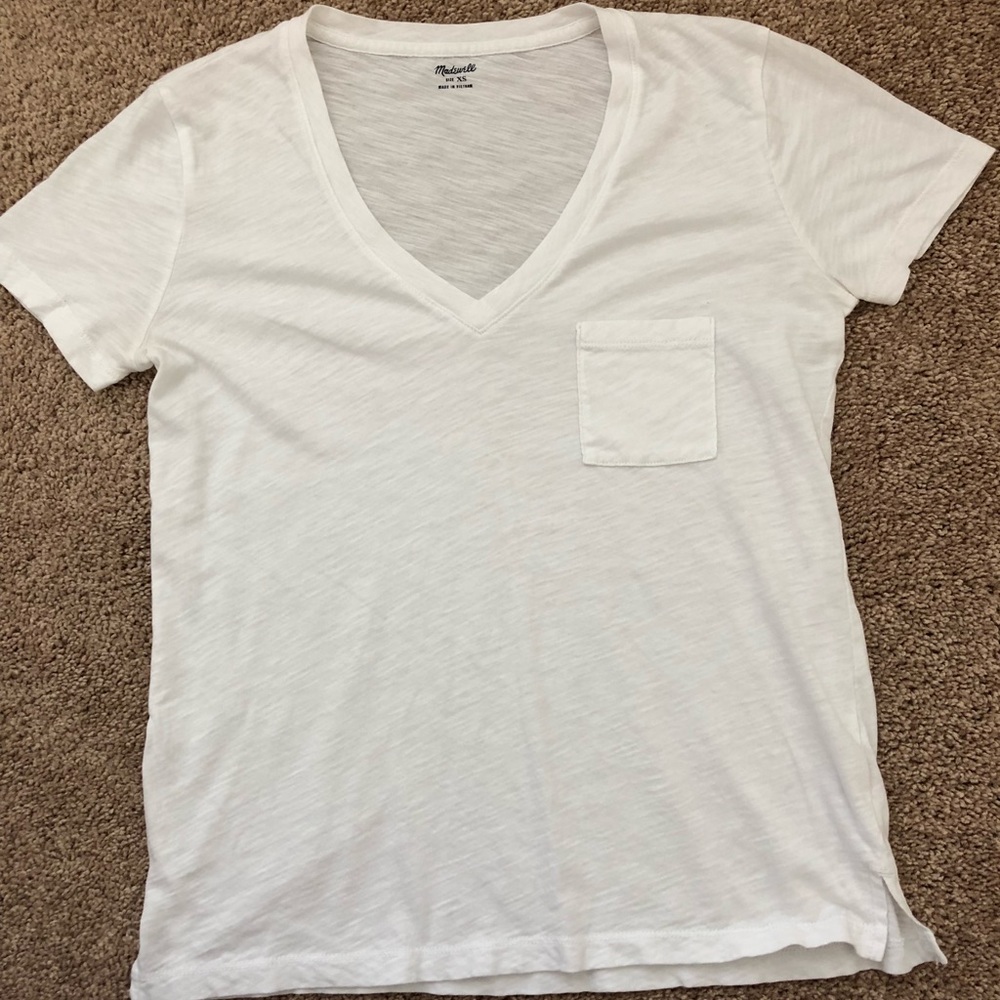 Madewell whisper Cotton v neck T-shirt
